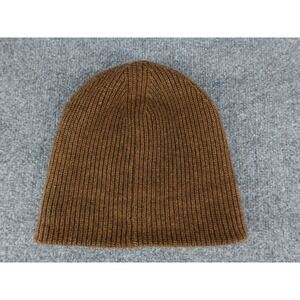 Madewell Beanie Unisex One Size Brown Excellent Wool Blend Ribbed Knit Cap